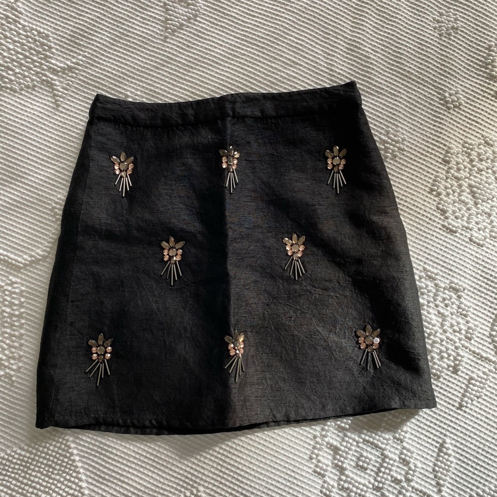Topshop Jeweled Skirt